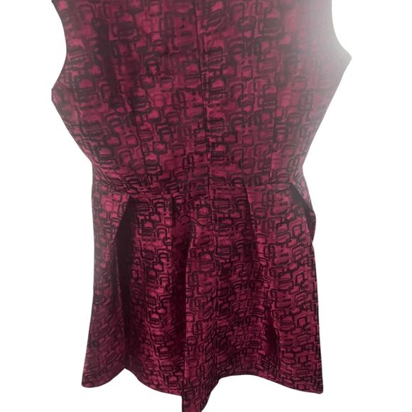 REGINA brand Glossy Red Women's Dress Size 10 Never Worn Abstract Printer Jacqua - Picture 5 of 8